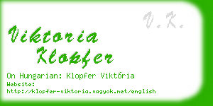 viktoria klopfer business card